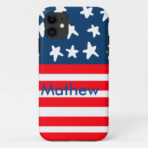 Funda Para iPhone 11 4 de julio día de la independencia agregar nombre
