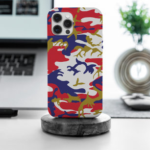 Funda Para iPhone 15 Pro Max 4 de Julio, Día de la Independencia, Oro de Camufl