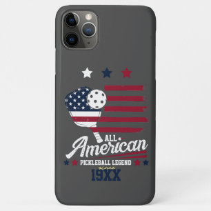 Funda Para iPhone 11 Pro Max 4 de julio Pickleball Regalo por el Día de la Inde