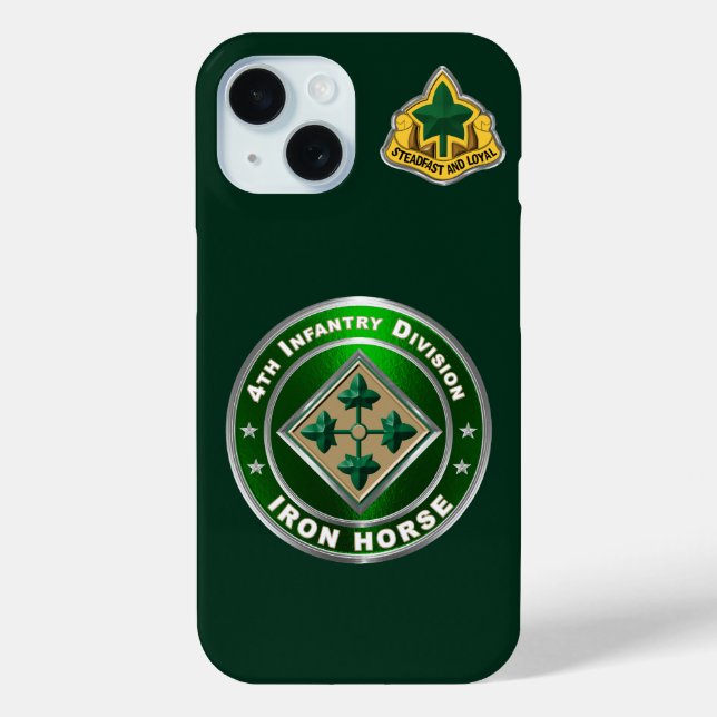 Funda De Case-Mate Para iPhone 4ta División de Infantería (Reverso )