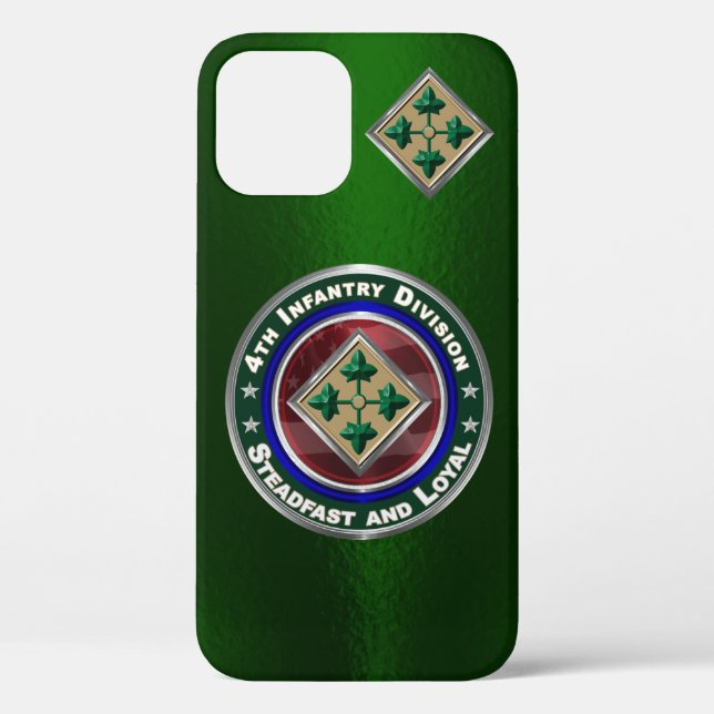Funda De Case-Mate Para iPhone 4ta División de Infantería Personalizada (Reverso )