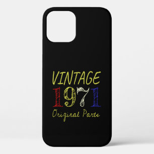Funda Para iPhone 12 50.º Regalo de cumpleaños Retro de la Vieja de 197