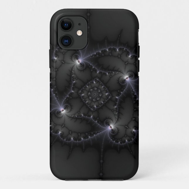 Funda De Case-Mate Para iPhone 50 Tonos Gris - Arte Fractal (Reverso)