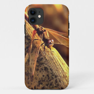 Funda Para iPhone 11 534424932Elegante Red Darter Dragonfly Insect Art