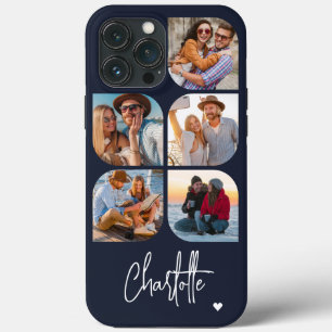 Funda Para iPhone 13 Pro Max 5 Foto Moderno Simple Nombre Personalizado