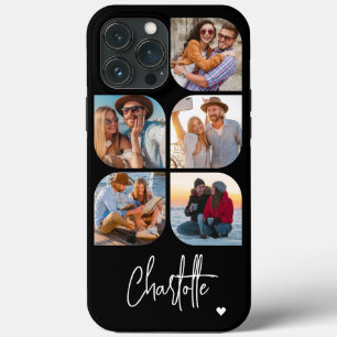 Funda Para iPhone 13 Pro Max 5 Foto Moderno Simple Nombre Personalizado