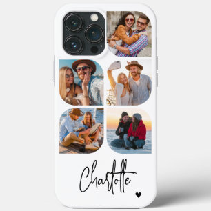 Funda Para iPhone 13 Pro Max 5 Foto Moderno Simple Nombre Personalizado
