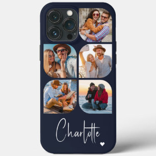 Funda Para iPhone 13 Pro Max 5 Foto Moderno Simple Nombre Personalizado