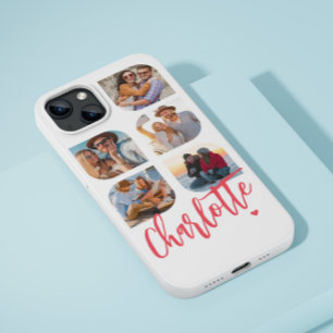 Funda Para iPhone 13 Pro Max 5 Foto Moderno Simple Nombre Personalizado