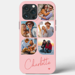 Funda Para iPhone 13 Pro Max 5 Foto Moderno Simple Nombre Personalizado