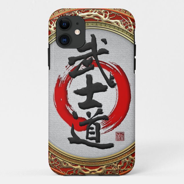 Funda De Case-Mate Para iPhone [600] Caligrafía japonesa - Bushido (Reverso)