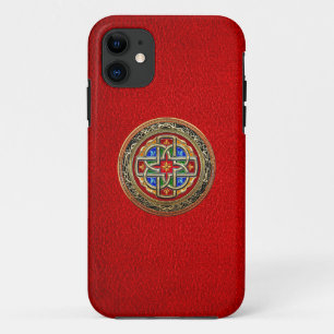 Funda Para iPhone 11 [600] Cruz Celta [Oro+Esmalte]