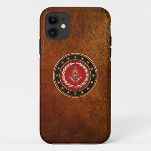 Funda Para iPhone 11 [600] Cuadrado masónico y brújulas [3er grado]