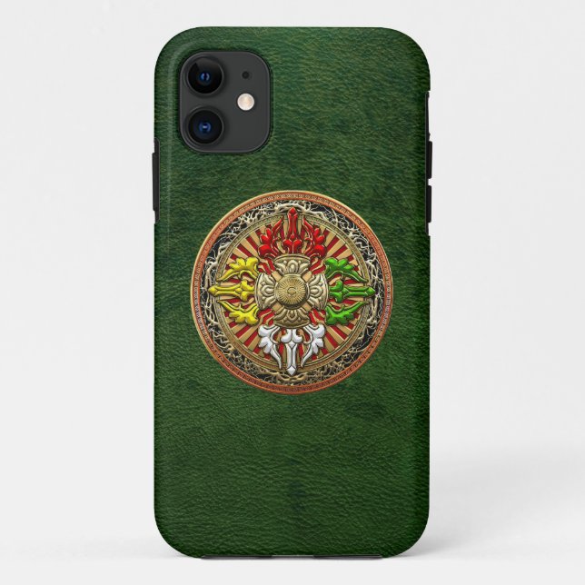 Funda De Case-Mate Para iPhone [600] Dorje Mandala doble tibetano (Reverso)