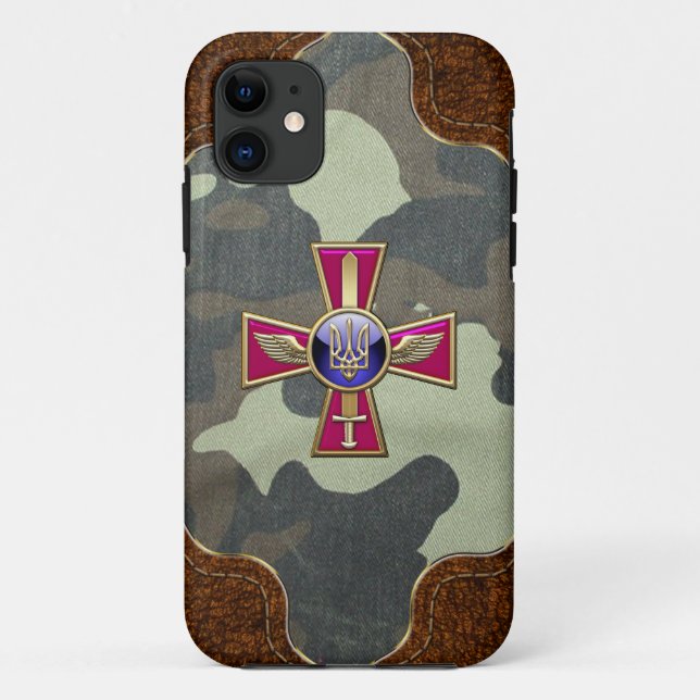 Funda De Case-Mate Para iPhone [600] Emblema de la Fuerza Aérea Ucraniana (Reverso)