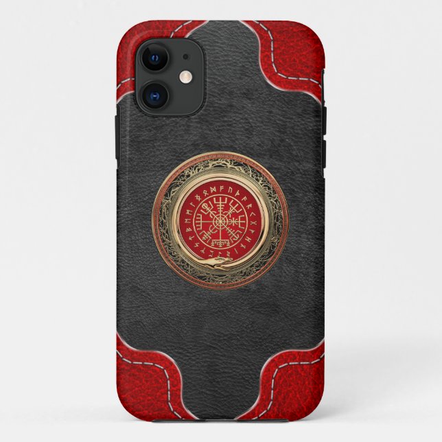 Funda De Case-Mate Para iPhone [600] Vegvisir - Viking Gold Magic Runic Compass (Reverso)