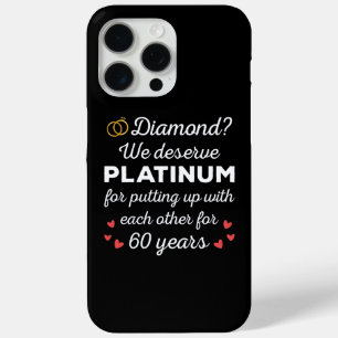 Funda Para iPhone 15 Pro Max 60° Aniversario Boda I - Pareja Diamond Funny