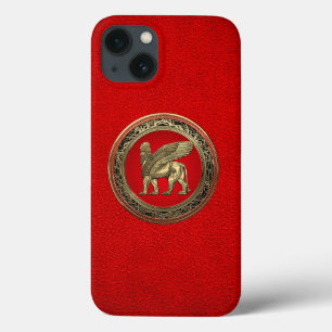 Funda Para iPhone 13 [610] León alado asirio - Lámparas de oro