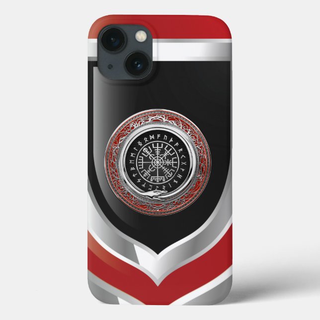 Funda De Case-Mate Para iPhone [610] Vegvisir - Viking Silver Magic Runic Compass (Reverso)