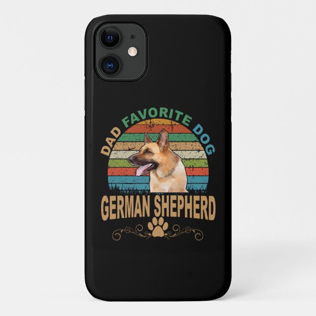 Funda De Case-Mate Para iPhone 6 Papá Perro Favorito Pastor Alemán (Reverso)