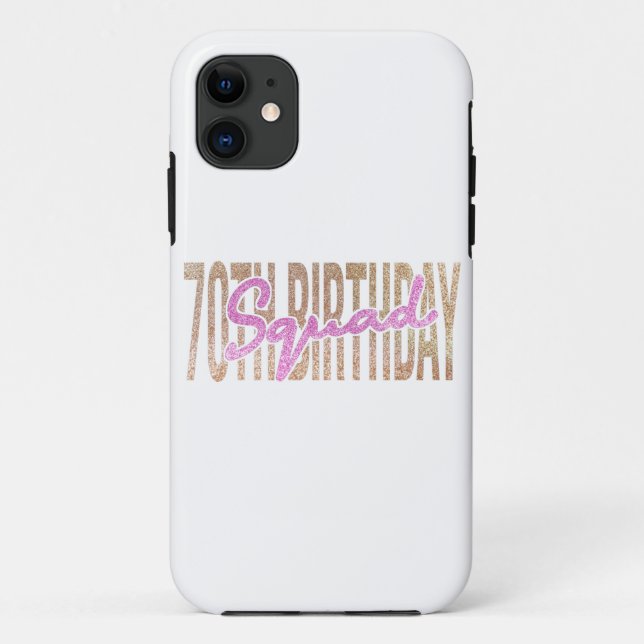 Funda De Case-Mate Para iPhone 70.ª cita del escuadrón de cumpleaños (Reverso)