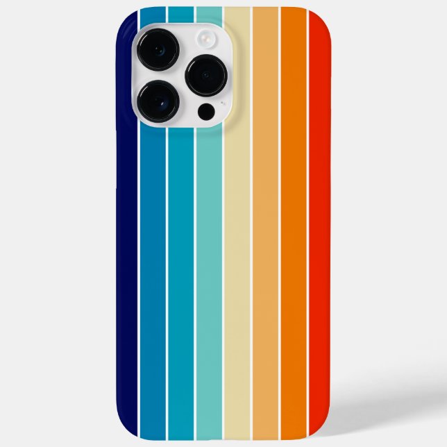 Funda De Case-Mate Para iPhone 70s Rainbow Stripes (Reverso)