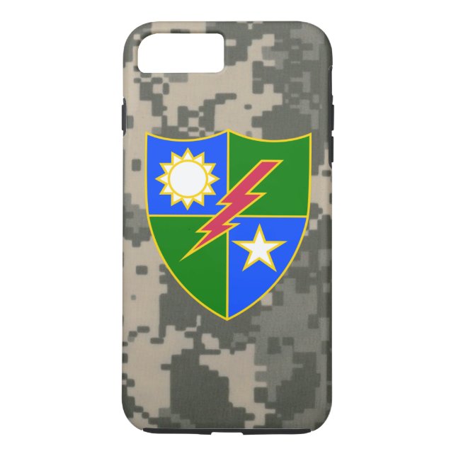 Funda De Case-Mate Para iPhone 75.o Regimiento de guardabosques DUI "ejército (Reverso)