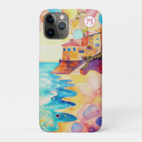 ** 7 Arena paraguas de la playa de Watercolor Sea