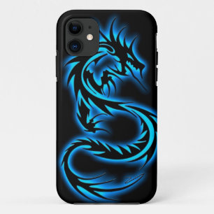 Funda Para iPhone 11 7 caja azul del iPhone 5 del dragón de la serie d