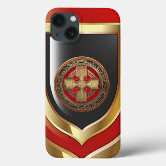 Funda Para iPhone 13 [800] Antiguo Cruce del Cuello de Oro Sagrado Celt
