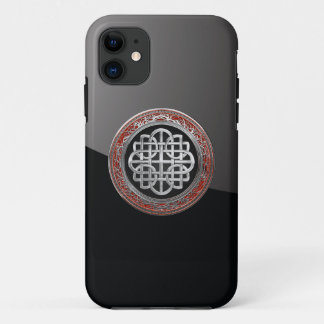 Funda Para iPhone 11 [800] Cruz de nudo sagrado de plata celta