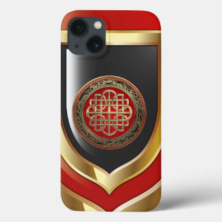 Funda Para iPhone 13 [800] Cruz Sacra del Knot de oro celta