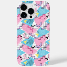 Funda Para iPhone 14 Pro Max De Case-Mate 80's Memphis Active Pink Light Blue
