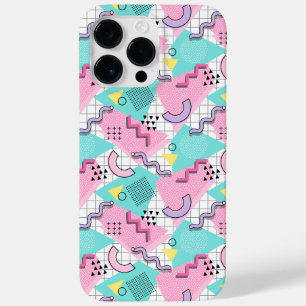 Funda Para iPhone 14 Pro Max De Case-Mate 80's Memphis Active Pink Light Turquoise