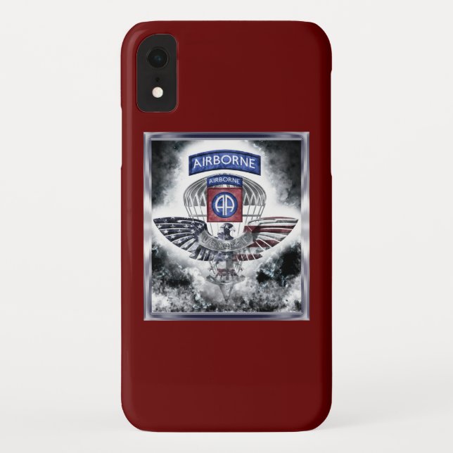 Funda De Case-Mate Para iPhone 82ª División Aérea Diseño explosivo (Reverso)
