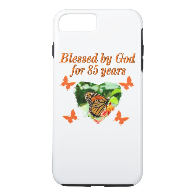 FUNDA DE Case-Mate PARA iPhone 85.º CUMPLEAÑOS BENDIDOS POR EL DISEÑO DE LA MARIP (Reverso)