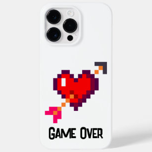 Funda Para iPhone 14 Pro Max De Case-Mate 8 bits Retro Videojuego Heart Arrow Love Game Over