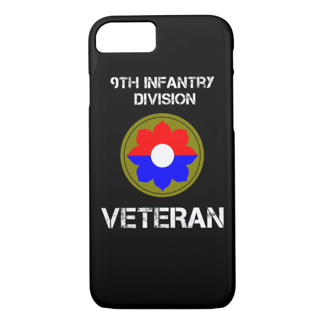 Funda De Case-Mate Para iPhone 9no Veterano de la división de infantería (Reverso)