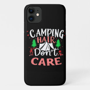 Funda Para iPhone 11 A Camping Hair no le importa lo gracioso
