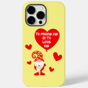 Funda Para iPhone 14 Pro Max De Case-Mate A GNOME YO ME ENCANTA día de San Valentín gracioso