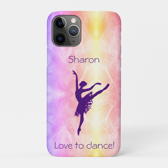 Funda De Case-Mate Para iPhone A los chicas les encanta bailar Ballerina (Reverso)
