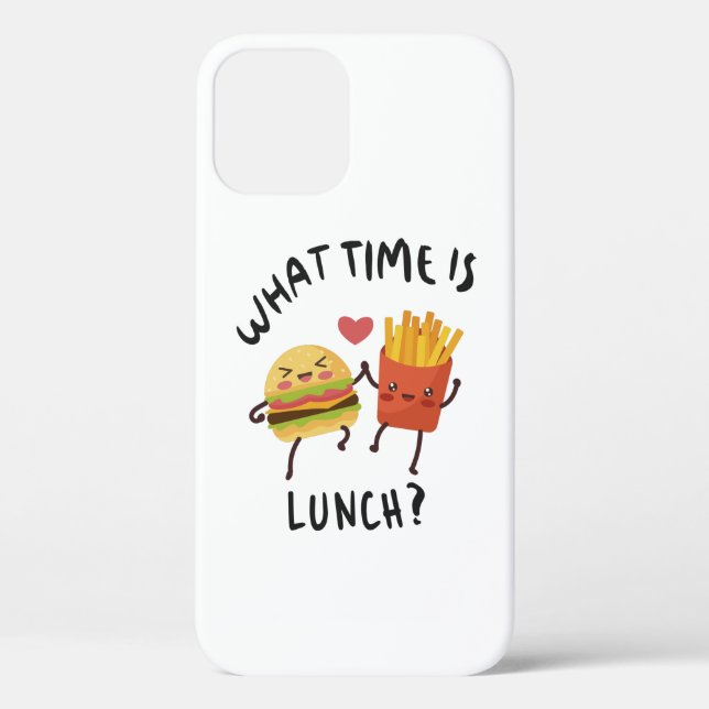Funda De Case-Mate Para iPhone ¿A qué hora es el almuerzo (Reverso )