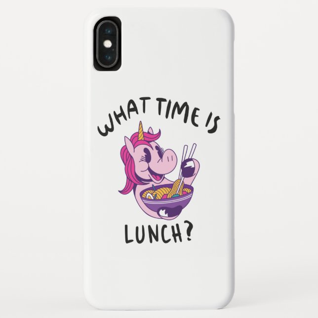 Funda De Case-Mate Para iPhone ¿A qué hora es el almuerzo? (Reverso)