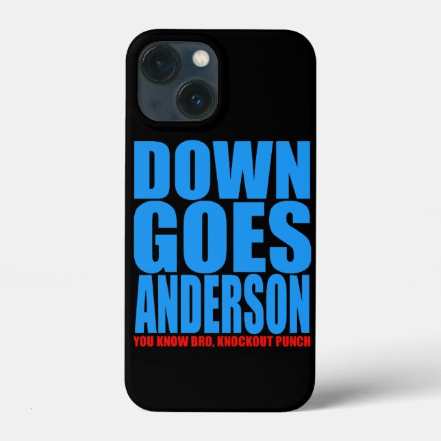 Funda De Case-Mate Para iPhone Abajo Va Anderson  (Reverso )
