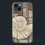 Funda Para iPhone 13 Abalone Shell<br><div class="desc">Charikilia Zarris es una talentosa artista conocida por sus obras de arte en el océano. Sus imágenes son pacíficas y tranquilizantes relajándote con cada foto. Obtén esta obra de arte náutica con una concha de Abalone en el centro de todo,  bordeada de azulejos y un hermoso esquema de colores.</div>