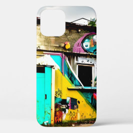 Funda Para iPhone 12 Abandonan el graffiti colorido de belleza en destr