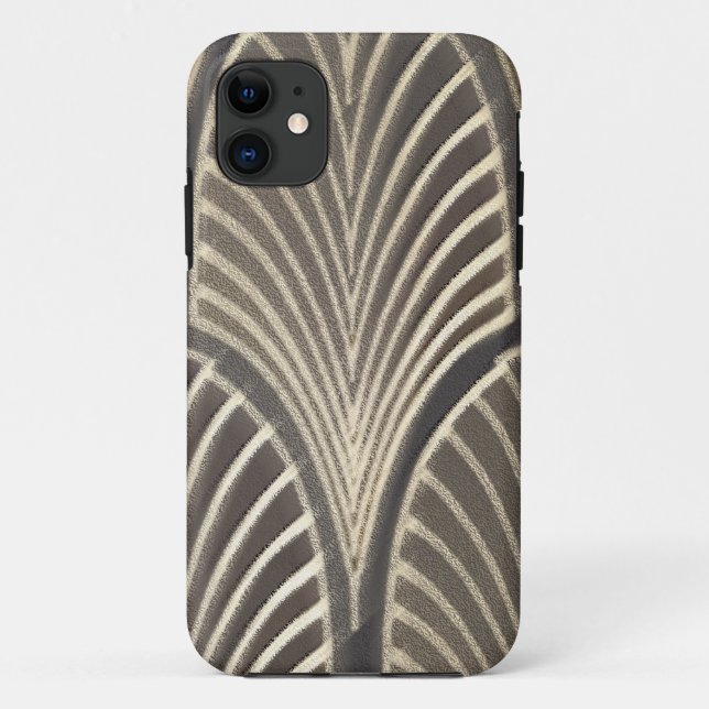 Funda De Case-Mate Para iPhone Abanico Art Déco (Reverso)