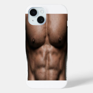 Funda Para iPhone 15 Abdominales falsos de six pack humor divertido de