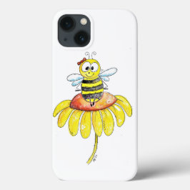Funda Para iPhone 13 Abeja caprichosa sobre una flor