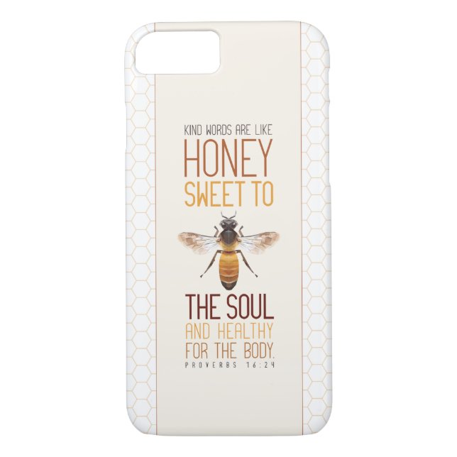 Funda De Case-Mate Para iPhone Abeja de la miel (Reverso)